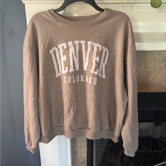 Hollister Tops - Hollister Brown Denver Colorado Sweatshirt